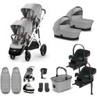 Cybex Gazelle S Twin Travel System Bundle - Lava Grey
