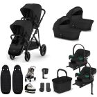 Cybex Gazelle S Twin Travel System Bundle - Moon Black