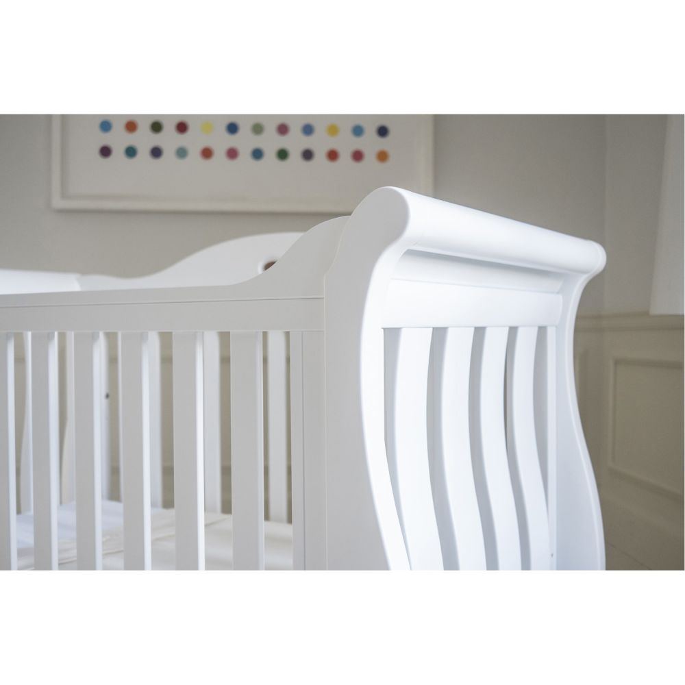 Boori Sleigh Royale Cot Bed Barley White Babylicious Hoylake Babylicious Hoylake