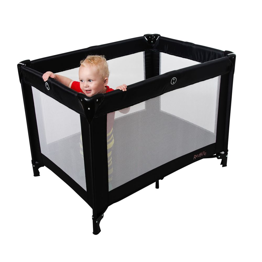 Black travel cot shop