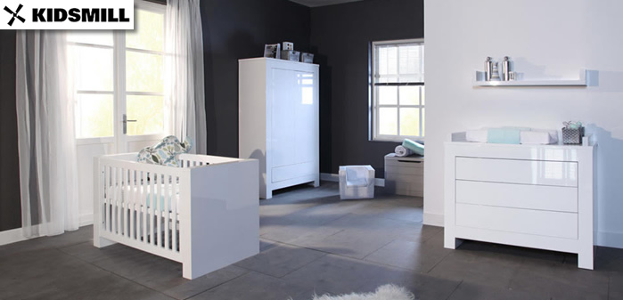 white gloss nursery furniture